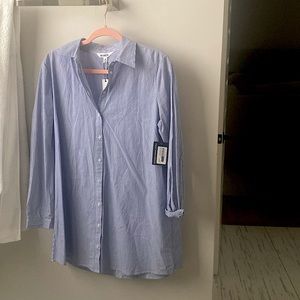 Adorable tshirt dress. Never worn. Tags still on. Very comfortable yet chic!